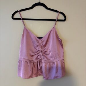 Abercrombie & Fitch Pink Satin Top
